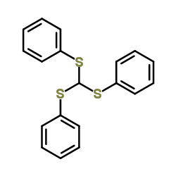 三(苯硫基)甲烷结构式