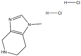 1-甲基-4,5,6,7-四氢-1H-咪唑并[4,5-c]吡啶二盐酸盐结构式