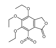 4,5,6-三乙氧基-7-硝基-1(3H)-异苯并呋喃酮结构式