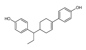 4-[4-[1-(4-hydroxyphenyl)propyl]cyclohexen-1-yl]phenol结构式