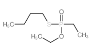 1-(ethoxy-ethyl-phosphoryl)sulfanylbutane结构式