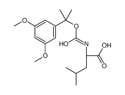 (2S)-2-[2-(3,5-dimethoxyphenyl)propan-2-yloxycarbonylamino]-4-methylpentanoic acid Structure