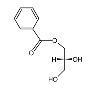 (2R)-3-benzoyloxypropane-1,2-diol结构式