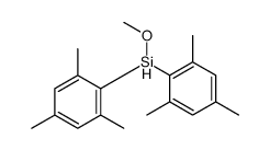 methoxy-bis(2,4,6-trimethylphenyl)silane结构式
