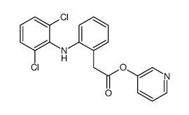 pyridin-3-yl 2-[2-(2,6-dichloroanilino)phenyl]acetate Structure