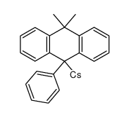 9-Phenyl-10,10-dimethyldihydroanthracene Cs(1+) salt结构式