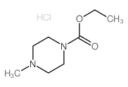 1-Ethoxycarbonyl-4-methylpiperazine hydrochloride结构式