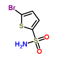 5-溴噻吩-2-磺酰胺结构式