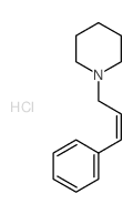 1-(3-Phenyl-2-propenyl)piperidine hydrochloride结构式