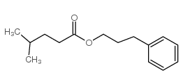 Butanoic acid,3-methyl-, 3-phenylpropyl ester Structure