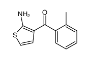 (2-aminothiophen-3-yl)-(2-methylphenyl)methanone结构式
