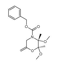 (2S,3R)-benzyl 2,3-dimethoxy-2,3-dimethyl-6-methylenemorpholine-4-carboxylate Structure
