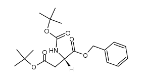 Boc-Asp(OtBu)-OBn Structure