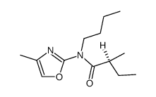 (S)-N-butyl-2-methyl-N-(4-methyl-oxazol-2-yl)-butyramide结构式
