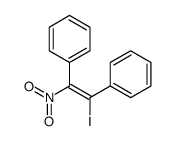 (2-iodo-1-nitro-2-phenylethenyl)benzene结构式