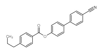 4'-氰基-4-联苯基 4-n-丙基苯甲酸酯结构式