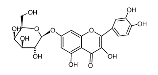 7-(β-D-Galactopyranosyloxy)-3,3',4',5-tetrahydroxyflavone结构式