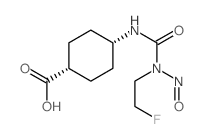 4-[(2-fluoroethyl-nitroso-carbamoyl)amino]cyclohexane-1-carboxylic acid Structure