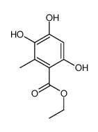 ethyl 3,4,6-trihydroxy-2-methylbenzoate结构式