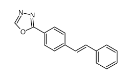 2-[4-(2-phenylethenyl)phenyl]-1,3,4-oxadiazole结构式