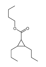 butyl 2,3-dipropylcyclopropane-1-carboxylate结构式