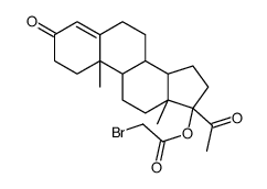 17-(bromoacetoxy)progesterone Structure