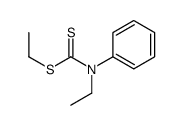 ethyl N-ethyl-N-phenylcarbamodithioate结构式