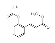2-Propenoic acid,3-[2-(acetyloxy)phenyl]-, methyl ester, (2E)-结构式
