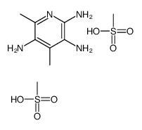 4,6-dimethylpyridine-2,3,5-triamine,methanesulfonic acid Structure