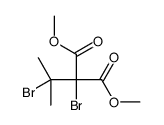 dimethyl 2-bromo-2-(2-bromopropan-2-yl)propanedioate结构式