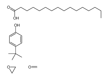 十六酸与4-(1,1-二甲基乙基)酚、甲醛和环氧乙烷的聚合物结构式