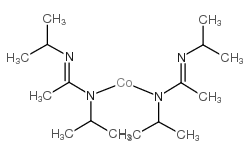双(N,N''-二异丙基乙酰胺基)钴(II)结构式