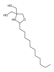 [4-(hydroxymethyl)-2-undecyl-1,3-oxazolidin-4-yl]methanol结构式