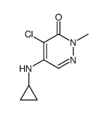 3(2H)-Pyridazinone,4-chloro-5-(cyclopropylamino)-2-methyl- Structure