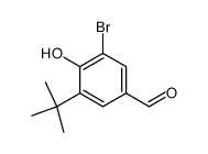 3-Bromo-5-(tert-butyl)-4-hydroxybenzaldehyde Structure