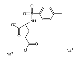 disodium N-[(p-tolyl)sulphonyl]-L-glutamate structure