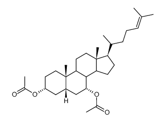 5β-Cholestan-3α,7α-diacetoxy-24,25-diol Structure