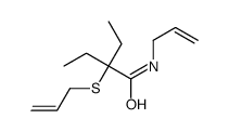 N-Allyl-2-allylthio-2-ethylbutyramide结构式