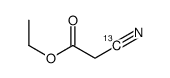 氰基乙酸乙酯-3-13C结构式