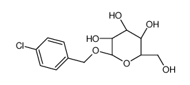 (4-氯苯基)甲基-beta-D-吡喃葡萄糖苷结构式