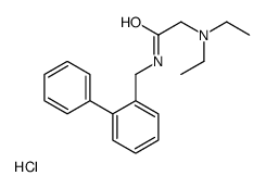 2-(diethylamino)-N-[(2-phenylphenyl)methyl]acetamide,hydrochloride结构式