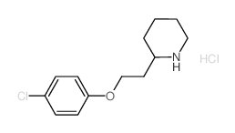 2-[2-(4-Chlorophenoxy)ethyl]piperidine hydrochloride结构式