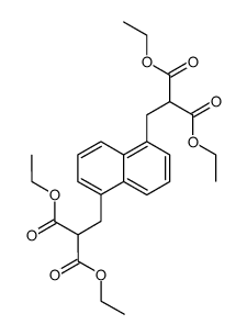 naphthalene-1,5-diyldimethyl-di-malonic acid tetraethyl ester结构式