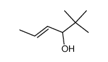 (E)-5,5-dimethyl-2-hexen-4-ol Structure