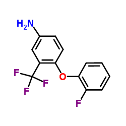 4-(2-Fluorophenoxy)-3-(trifluoromethyl)aniline结构式