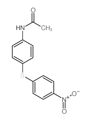 Acetamide,N-[4-[(4-nitrophenyl)thio]phenyl]- Structure