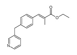 ethyl (E)-2-methyl-3-(4-(pyridin-3-ylmethyl)phenyl)acrylate Structure