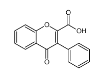 4-oxo-3-phenylchromene-2-carboxylic acid结构式