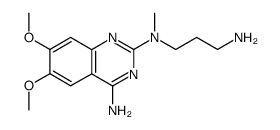 N1-methyl-N1-(4-amino-6,7-dimethoxy-2-quinazolinyl)-1,3-propanediamine结构式