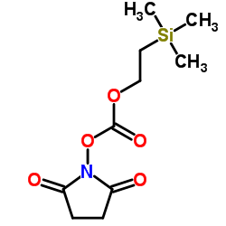 N-[2-(三甲基硅基)乙氧羰氧基]琥珀酰亚胺结构式